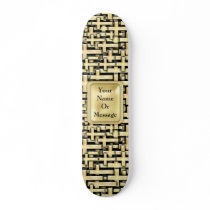 Golden Crosses Skate Board
