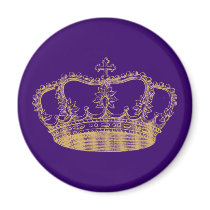 Golden Crown Refrigerator Magnet