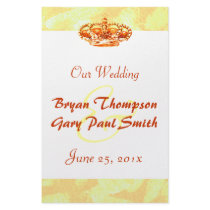 Golden Crown WEDDING Program flyer flyers