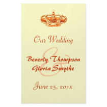 Golden Crown WEDDING Program flyer flyers