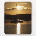 "Golden Cruise" Sailboat Mousepad