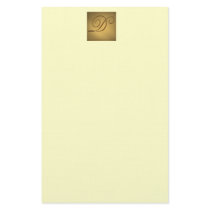 Golden D Personalized stationery by aslentz Golden D Personalized stationery