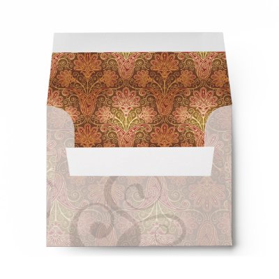 golden damask envelopes