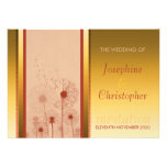 Golden Dandelion Sunshine Wedding Invitation