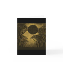 Golden Dark Forest Eclipse Card