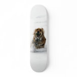 Golden Dashing through the Snow Skateboard