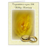Golden days - 50th wedding anniversary greeting cards