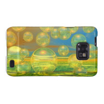 Golden Days - Yellow & Azure Tranquility Samsung Galaxy S Case
