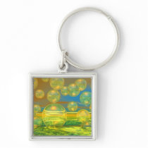 Golden Days - Yellow & Azure Tranquility Keychain