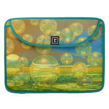 Golden Days - Yellow & Azure Tranquility MacBook Pro Sleeves