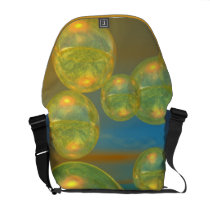 Golden Days - Yellow & Azure Tranquility Courier Bag