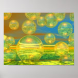 Golden Days - Yellow & Azure Tranquility Posters
