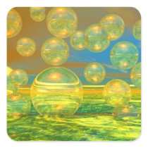 Golden Days - Yellow & Azure Tranquility stickers