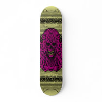 Golden Deck with Twisted Skull skateboards