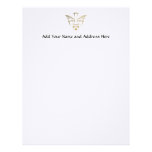 Golden Descent of The Holy Spirit Symbol Letterhead Template
