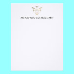 Golden Descent of The Holy Spirit Symbol letterhead