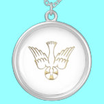 Golden Descent of The Holy Spirit Symbol necklaces