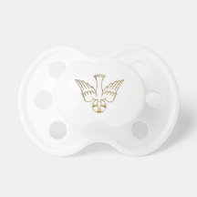 Golden Descent of The Holy Spirit Symbol Pacifier
