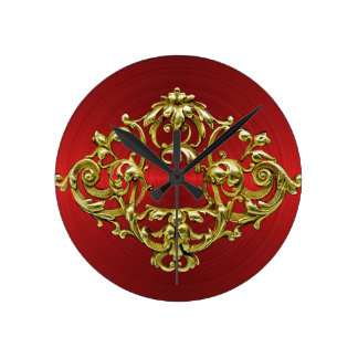 GOLDEN DESIGN WALL CLOCK