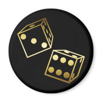 GOLDEN DICE magnets