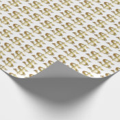Golden Dollar Sign Wrapping Paper