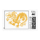 Golden Dragon 1 Postage Stamp