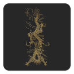 GOLDEN DRAGON Asian Art Sticker Series