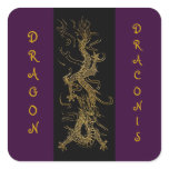 GOLDEN DRAGON Asian Art Sticker Series