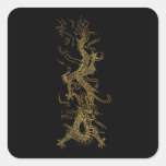 GOLDEN DRAGON Asian Art Sticker Series