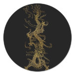 GOLDEN DRAGON Asian Sticker Art Series