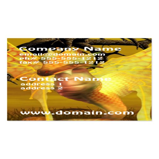 Golden Dragon  Business Cards