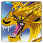 Golden Dragon Clock