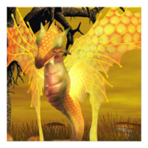 Golden Dragon  Invitations