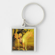 Golden Dragon Keychain