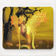 Golden Dragon Mouse Pad