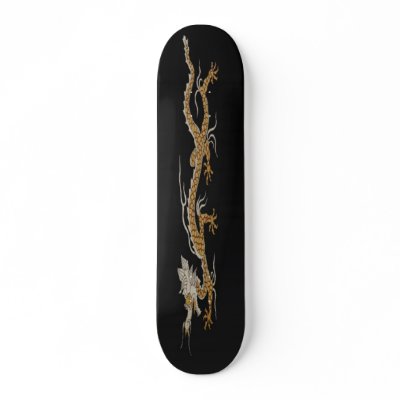 Golden Dragon Of Buddhan -Jin Long Skateboard by BuddhansSkateboards