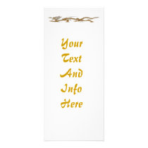 Golden Dragon Of Buddhan Rack Card rack cards