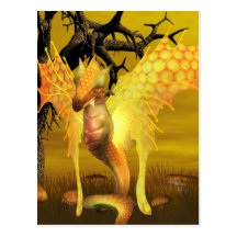 Golden Dragon Postcard