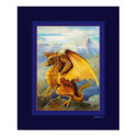 Golden Dragon posters by pawtraitart Golden Dragon posters