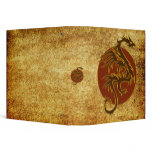 Golden Dragon Sun | antique style Binder