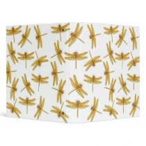 Golden Dragonflies Avery Binder