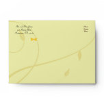 Golden Dragonfly Flourish Envelope envelopes
