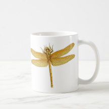 Golden Dragonfly Mug