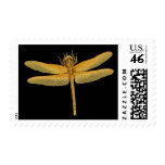 Golden Dragonfly Postage postage