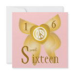 Golden Dream Sweet Sixteen Invitation- Cust.