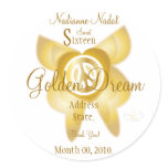 Golden Dream Sweet Sixteen Sticker- Customize