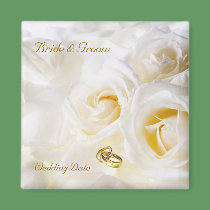Golden Dream Wedding Favor Magnet by elenaind Golden Dream Wedding Favor Magnet
