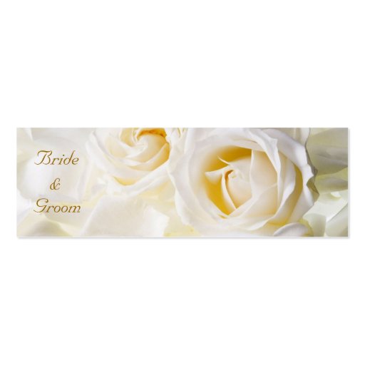 Golden Dream Wedding Favor Tag Business Card (front side)