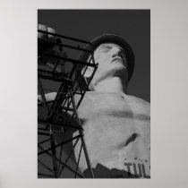 Golden Driller Statue, Tulsa, Oklahoma. 2009 Print