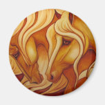 Golden Duo Refrigerator Magnet